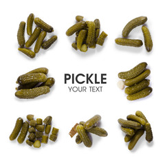 Set of pickled cucumbers pattern