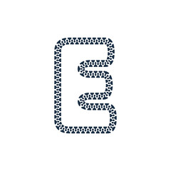 E Zip Letter Logo Icon Design