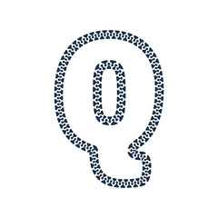 Q Zip Letter Logo Icon Design