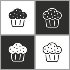 Cake - vector icon.
