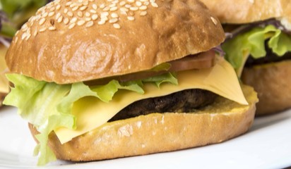 Burger close up