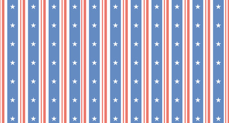 Digital vintage painting. Abstract geometric colorful vector banner and background. Stars and stripes