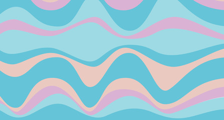 Digital vintage painting. Abstract geometric colorful vector banner and background. Colorful waves
