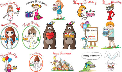 birthday card set