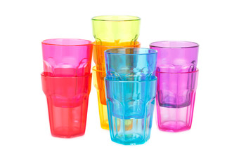 Plastic glasses