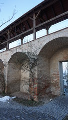 Dingolfing an der Isar Bayern Niederbayern - Kirche Altstadt im Winter mit Schnee