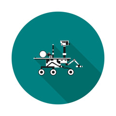 flat icon of the Mars Rover