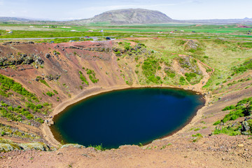 Volcanic lake near the town of Selphass 11.06,2017