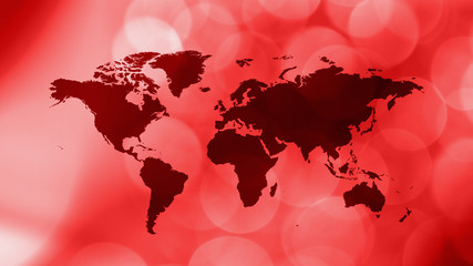 International red creative world map