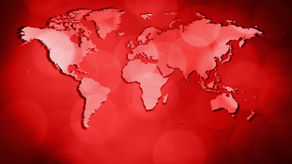 World latest news red background