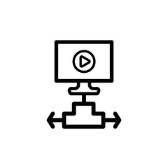 Television vector icon