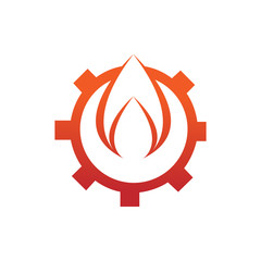 Engineering Spark Fire Flames Element Emblem Symbol