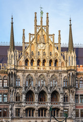 Obraz premium München - Marienplatz - Rathaus