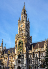 Fototapeta na wymiar München - Marienplatz - Rathaus