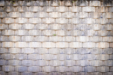 Obraz premium Grey textured brick wall.