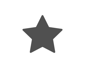 Star simple icon. Best rank sign. Bookmark or Favorite symbol. Quality design elements. Classic style. Vector