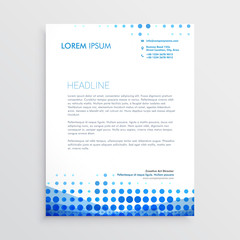 creative blue business letterhead design