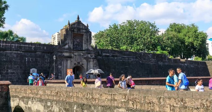 Fort Santiago, Intramuros district of Manila, Philippines.