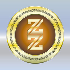 Z Logo Goldplakette