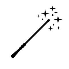 Magic wand icon (on white background)