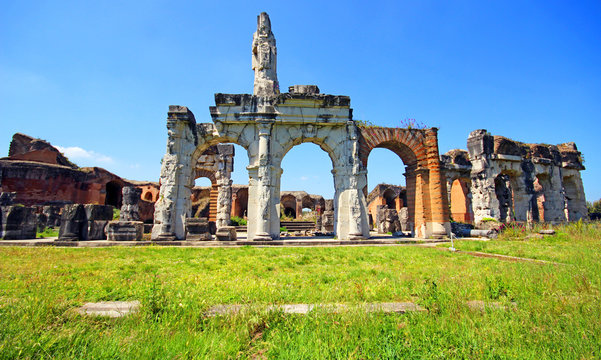 Santa Maria Capua Vetere Amphitheater in Capua city, Italy