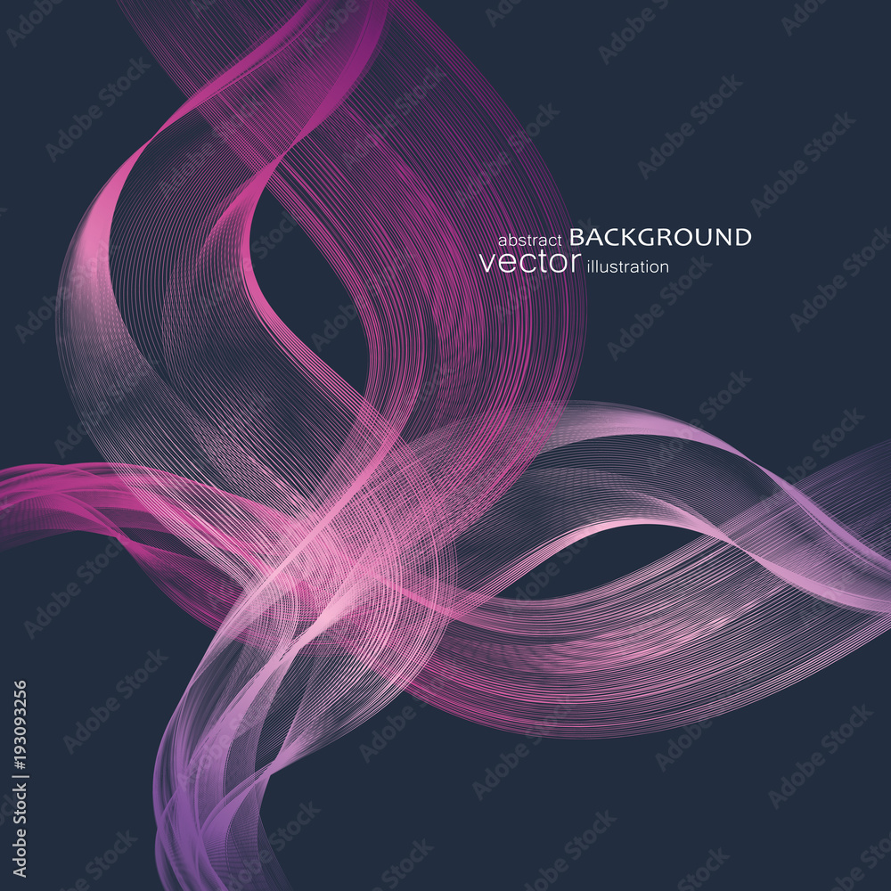 Poster abstract backgrounds with colorful wavy lines. elegant wave design. vector technology.