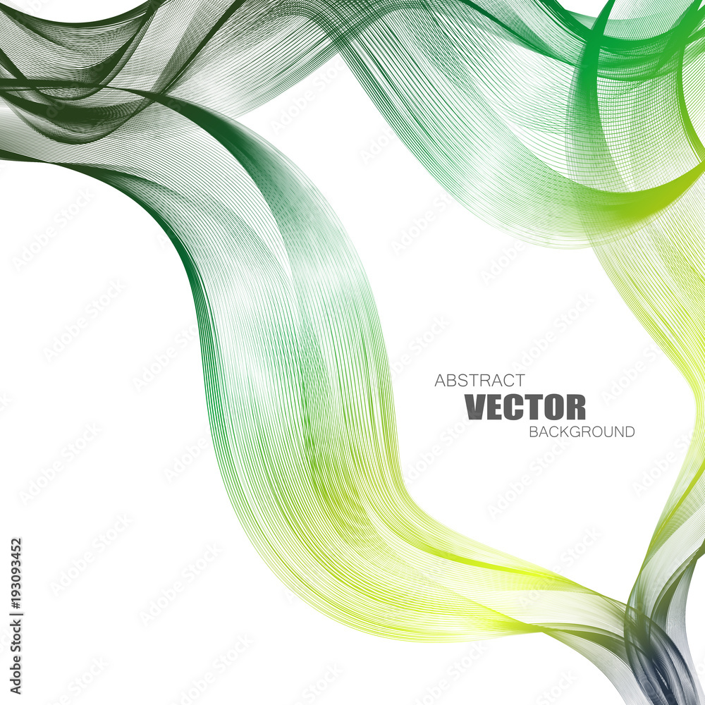 Poster abstract backgrounds with colorful wavy lines. elegant wave design. vector technology.