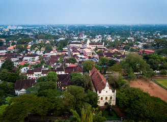 Aerial photo of Kochi in India