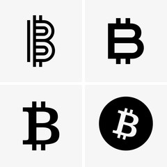 Bitcoin cryptocurrency icons