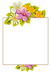 Beautiful frames for your text from the flowers. For design postcards, greeting, invitation birthday, marriage, Valentine's day, party, holiday, celebration.