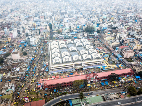 Aerial Photo Of Bangalore In India