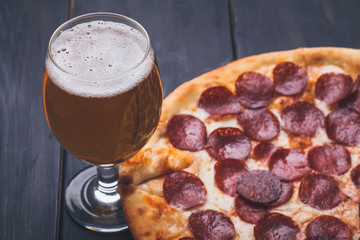 Pizza and beer