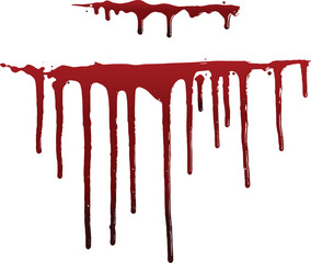 collection various blood or paint splatters,Halloween concept