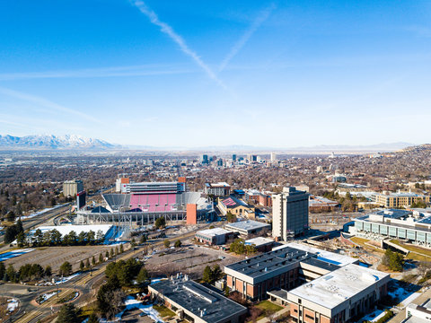 Aerial photo of Salt Lake City