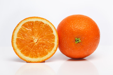 Orange. Eating, freshness.