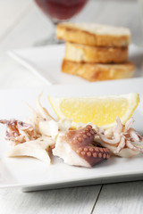 Nahaufnahme der Meeresfrüchte