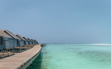 Fototapeta premium Unique beauty of blue lagoon in Maldives