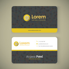 Business card design layout template