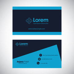 Business card design layout template
