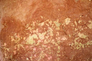 Old brick concrete wall detail