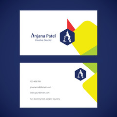 Business card design layout template