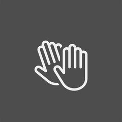 Applause flat vector icon