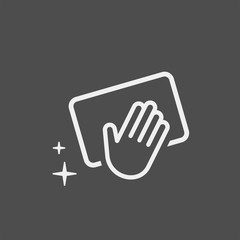 Cleaning flat vector icon