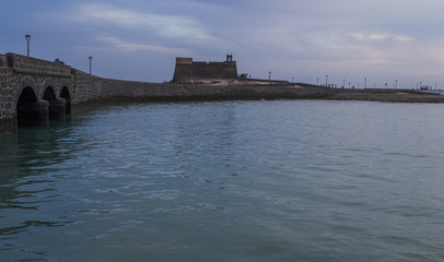 Old bridge and fortress in Arrecife, Lanzarote
