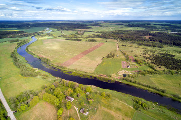 Venta river middle reaches , Latvia.