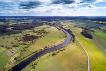 Venta river middle reaches , Latvia.
