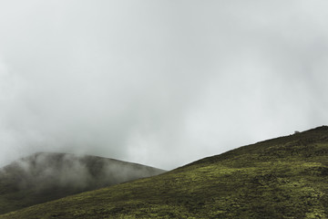 Foggy Mountains Landscape