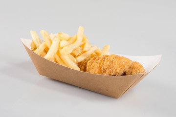 fried chicken take away bucket food truck style