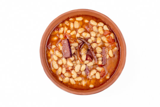 Turkish foods; dried bean (kuru fasulye)
