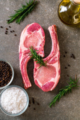 pork chop raw